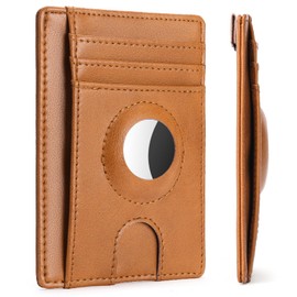 FALAN MULE Airtag Wallet Men Slim RFID blocking Leather Stylish Minimalist Front Pocket Wallets for Men