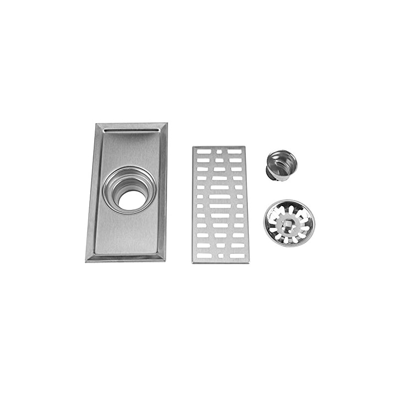 Rectangle Stainless Steel Floor Drain Bathroom Shower Drain Protector Kitchen