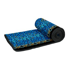 Large Oversized Microfiber Beach Towel - 40x63 Inches, Sand-Free, Quick-Drying, Ultra-Soft, Ideal for Travel, Pool, Yoga, and Camping - Includes Matching Drawstring Travel Pouch, Tiffany Dragonfly