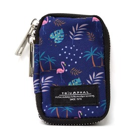 TRIUMPHAL Key Case, 6 Hooks, Smart Key Case, Men's, Women's, Nylon, Casual, H: Hawaiian (Navy)
