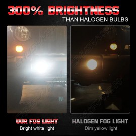 CHUSYYRAY For 2012 2013 2014 Acura TL Front Bumper Fog Lights Driving Lamps w/Bulbs Pair