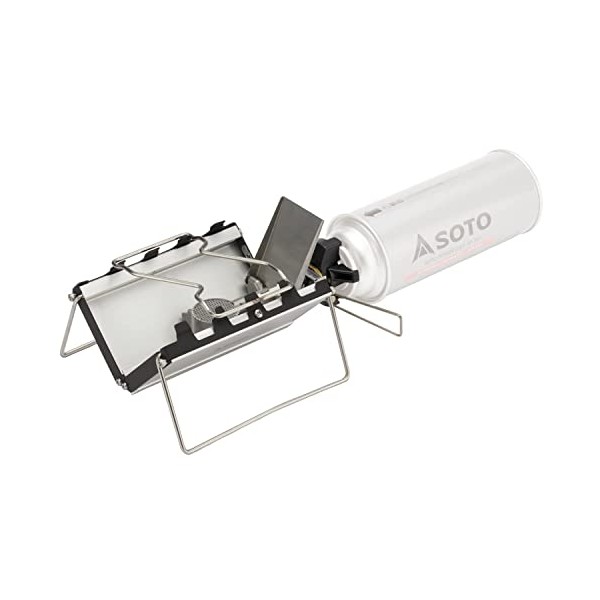 SOTO ST-320 Single Burner, Made in Japan, Ultra Thin, 1.0 inches (2.5 cm), Storage Case Included, CB Can, Solo, Camping, Touring, G Stove