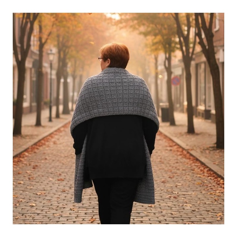 Knitting Pattern for Pocket Scarf, Chunky Yarn, Shoulder Warmer Scarf,