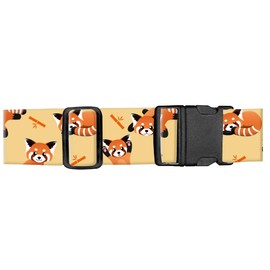 ASJHFDIR Luggage Straps for Suitcases, Adjustable Travel Belt, Durable Wide Luggage Strap, Cute Suitcase Strap Identifiers with Buckle, Bag Straps for Luggage, Cute Racoon