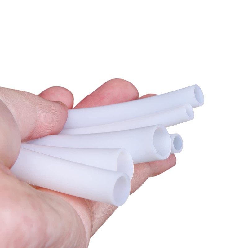 TEN-HIGH 2m PTFE-Schlauch,Transparenter Teflonschlauch（2 mm Innendurchmesse x 3 mm OD）Hitzebeständig
