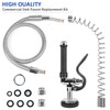 COOLWEST Pre Rinse Spray Valve with 44” Commercial Sink Sprayer