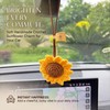 3.4 Inch Sunflower Car Accessories - Crochet Rear View Mirror