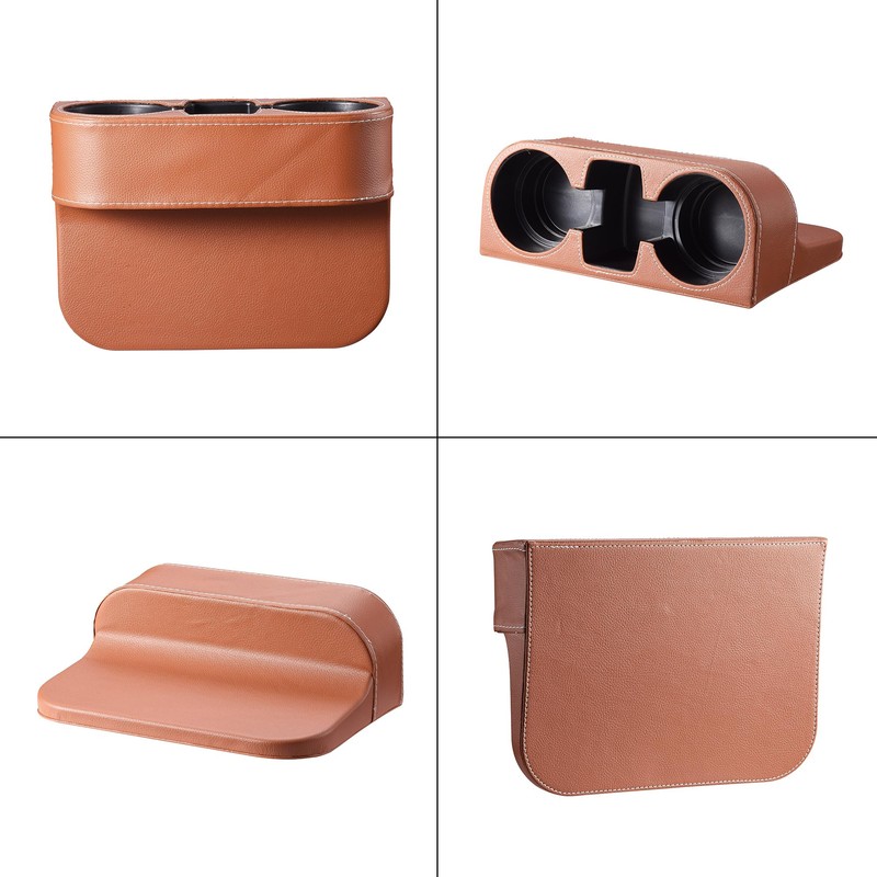 AuMoHall Brown Multifunctional Car Cup Holder Car Seat Organizer Gap