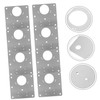 Ipetboom 8pcs Hinge Repair Plates for Cabinet Door Hinge Filler