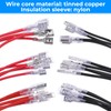 30Pcs 2.8mm 4.8mm and 6.3mm Female Spade Crimp Terminal with