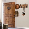 WEBI Rustic Coat Rack Wall Mount,5 Cast Iron Coat Hooks