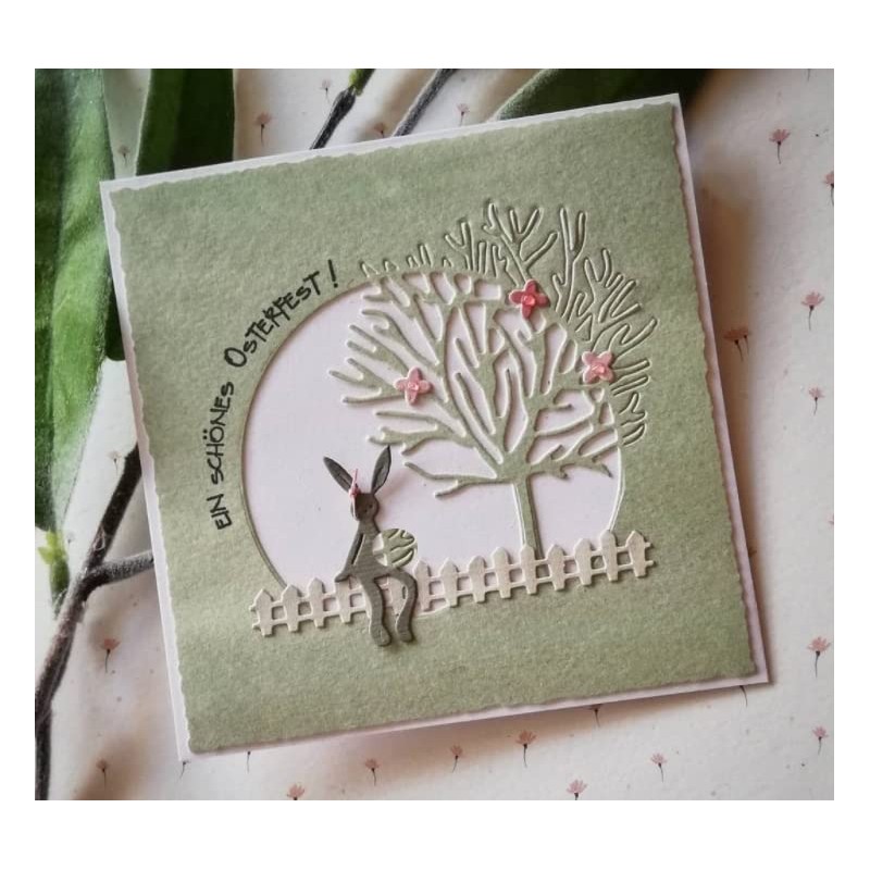 Bunny Metal Die Cuts, Sitting Bunny Cutting Dies Cut Stencils