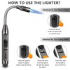 Auratrio Y17 360° Flexible Gas Lighter with Locking Device Storm,