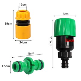 HAFRILY 4 Pack Mixer Tap Hose Connector Universal Tap Connector for Hose Pipe Quick Fitting Kitchen Tap Hose Connector for Garden Kitchen Bathroom Indoor Outdoor