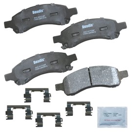 Bendix Premium Copper Free CFC1169A Ceramic Brake Pad (with Installation Hardware Front)