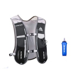 AONIJIE 5L Outdoor Sport Multifunctional Camping Backpack Cycling Running Climbing Hiking Vest Pack with 1 * 500ML Water Bottle (Black)