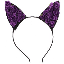Zac's Alter Ego Flower Cat Ear Headband - Great for Summer