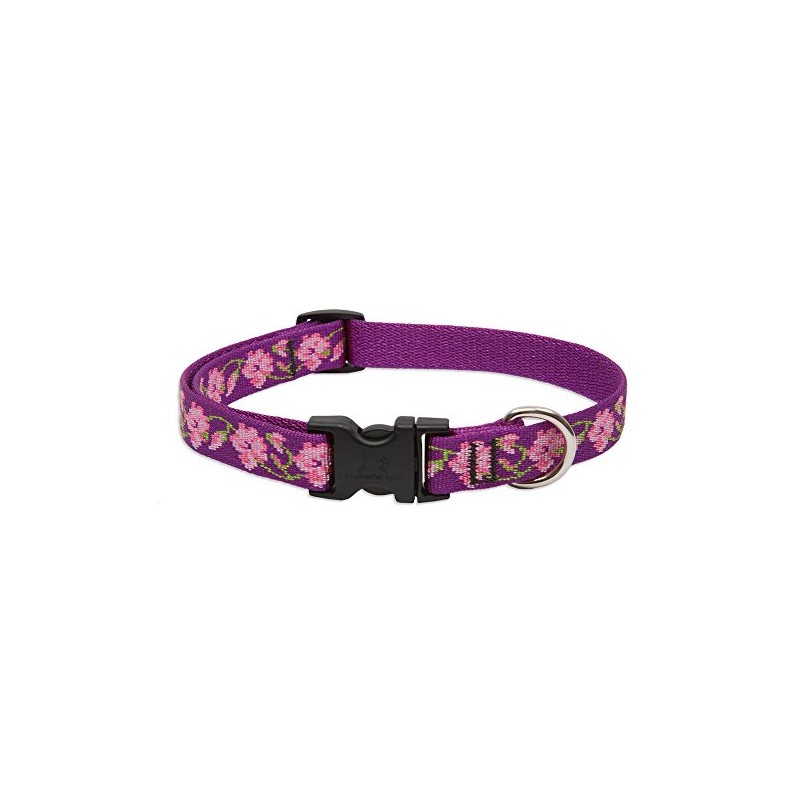 LupinePet Originals 3/4" Rose Garden 15-25" Adjustable Collar for Large