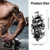 HZHSGLY 20 Sheets Pirate Tattoos, Fake Tattoos Realistic Half Arm