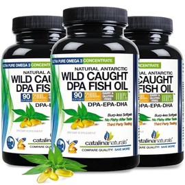 Catalina Naturals Wild Caught Omega-3 DPA Fish Oil - 2900 mg with DPA, EPA & DHA - 90 SoftGels C Triple Strength Burp-Free (3)