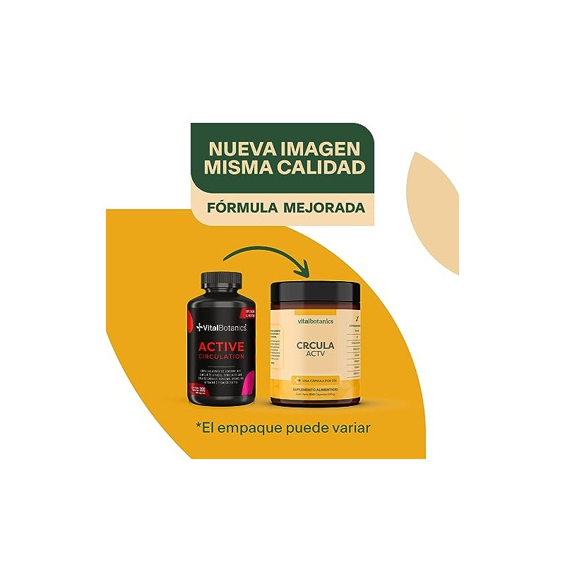 Active Circulation con 200 Capsulas de 500mg (4 Meses) con