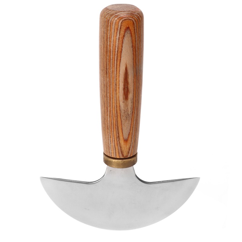 Round Leather Knife DIY High Carbon Steel Leather Cutting Tools