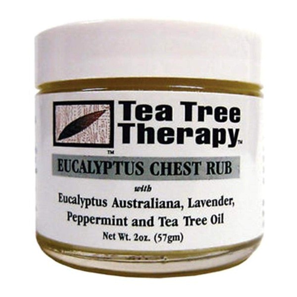 Tea Tree Therapy Eucalyptus Australian Chest Oil, Lavender Peppermint and Tea Tree, 2 Ounce,80050