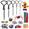 JJKOL Children's Chestnut Drill Set, 346 Pieces Chestnut Craft Set