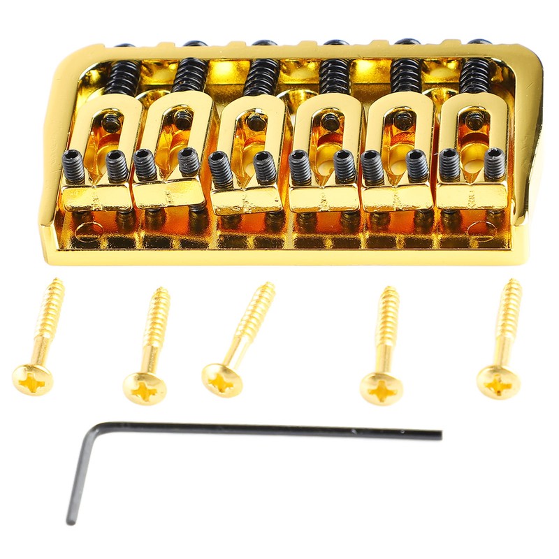 Electric Guitar Fixed Bridge Metal Adjustable Professional Guitar Fixed Bridge