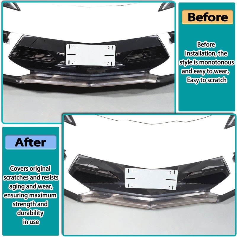 Hudiriy Car Front bumper middle air intake grille decorative frame
