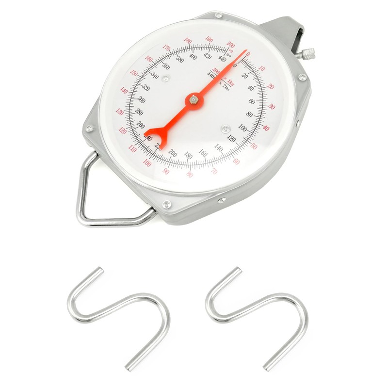 QWORK Precision Hanging Scale, 440lbs / 200kg Capacity, Dual Unit,