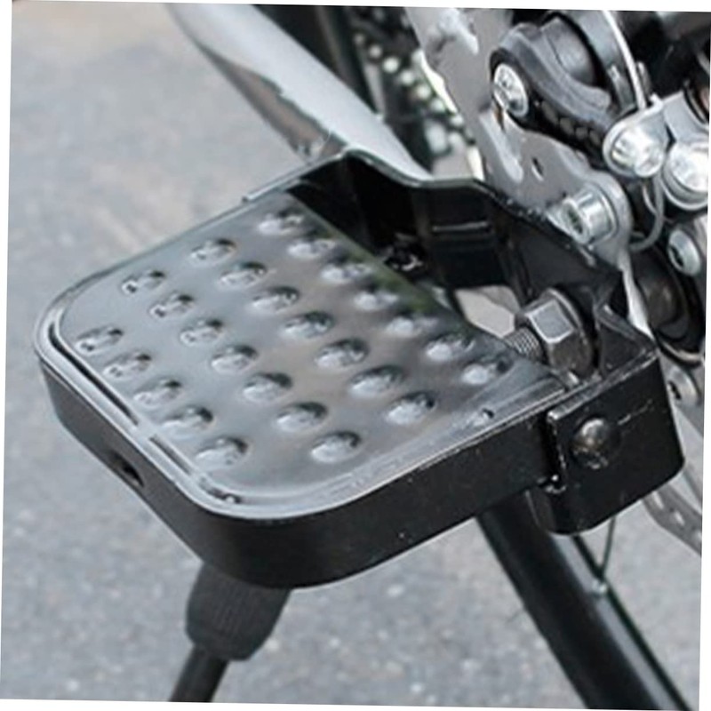Zerodeko 2Pcs Foldable Backseat Bike Pedals Durable Cycling Rear Wheel