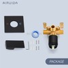 Airuida Square Single-Function Brass Faucet Shower Rough-in Valve Male Thread