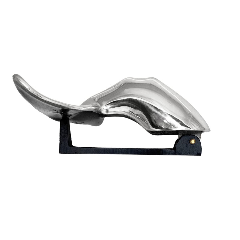 Humpback Whale Tail Door Knocker (Premium, Nickel)