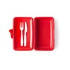 Excelsa Popeye Olivia Lunch Box with Cutlery, Red, 23 x