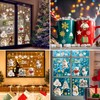 Shinybox Christmas Window Stickers, 9 Sheets Christmas Window Stickers Reusable