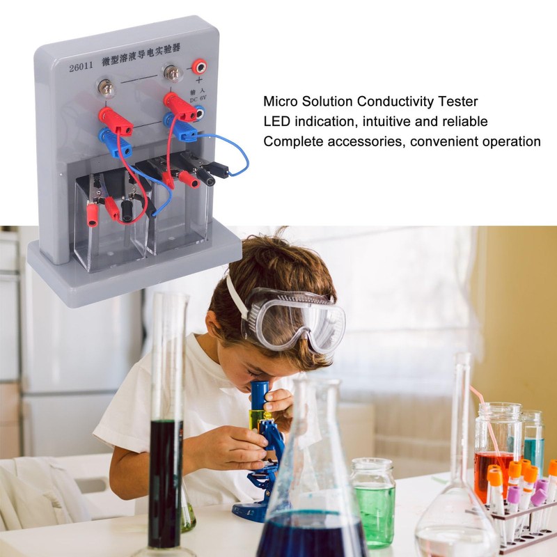 Fockety Probador de Conductividad Eléctrica con Indicador LED, Kit de