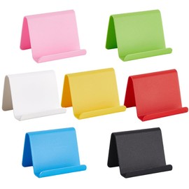 craspire 7 Farbe Acryl Visitenkartenhalter Für Den Schreibtisch Im Büro Acryl Visitenkarten Tischdisplayhalter Namenskartenhalter Ständer Desktop Handyhalter Zum Präsentieren von Visitenkarten