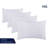 K&A® Terry Waterproof Pillow Protectors 4 Pack | Ultrasoft, Breathable