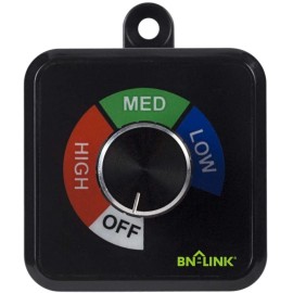 BN-LINK Exhaust Fan Speed Controller Variable 3 Speed Ceiling Vent Fan Control