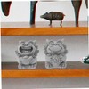 Sosoport 2pcs Mini Lion Statues Decorative Lion Figurine for Home