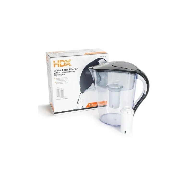 HDX New, Free ship, HDX 10-Cup Large Water Filter Pitcher