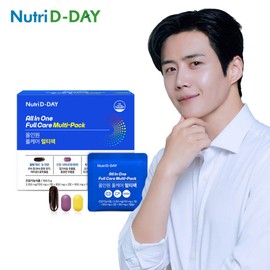 Nutri D Day Multivitamin + Milk Thistle + Omega 3 Full Care Multipack 30 packs, 1 month supply / 뉴트리디데이 멀티비타민+밀크씨슬+오메가3 풀케어 멀티팩 30포 1개월분