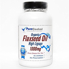 PureControl Supplements Organic Flaxseed Oil High Lignan 1000mg // 200 Capsules // Pure