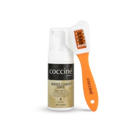 Coccine Cocciné Set Clean Suede, Shampoo and Brush, Cleaning Shoes, Permanent Cleaning of Suede Shoes, Elegant Shoes, Casual Shoes, Suede Shoes, transparent