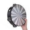 Unbranded 8'' Wooden Tambourine Handbell Hand Drum with Double Row