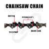 NIUBGONER 14 inch Chainsaw Guide Bar and Chain Combo,Replacement Accessories