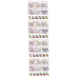 Healeved 240pcs Cherry Nail Charms and Rhinestones Nail Gems for Stunning Designs for Manicure and Special Occasions