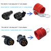 Woola Trailer Plug Cover,Trailer Hitch Plug Holder,7 Pin and 13