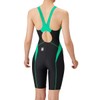 [Arena] Racing, One-Piece Spats (Open Back, Half Leg), Women's, Black